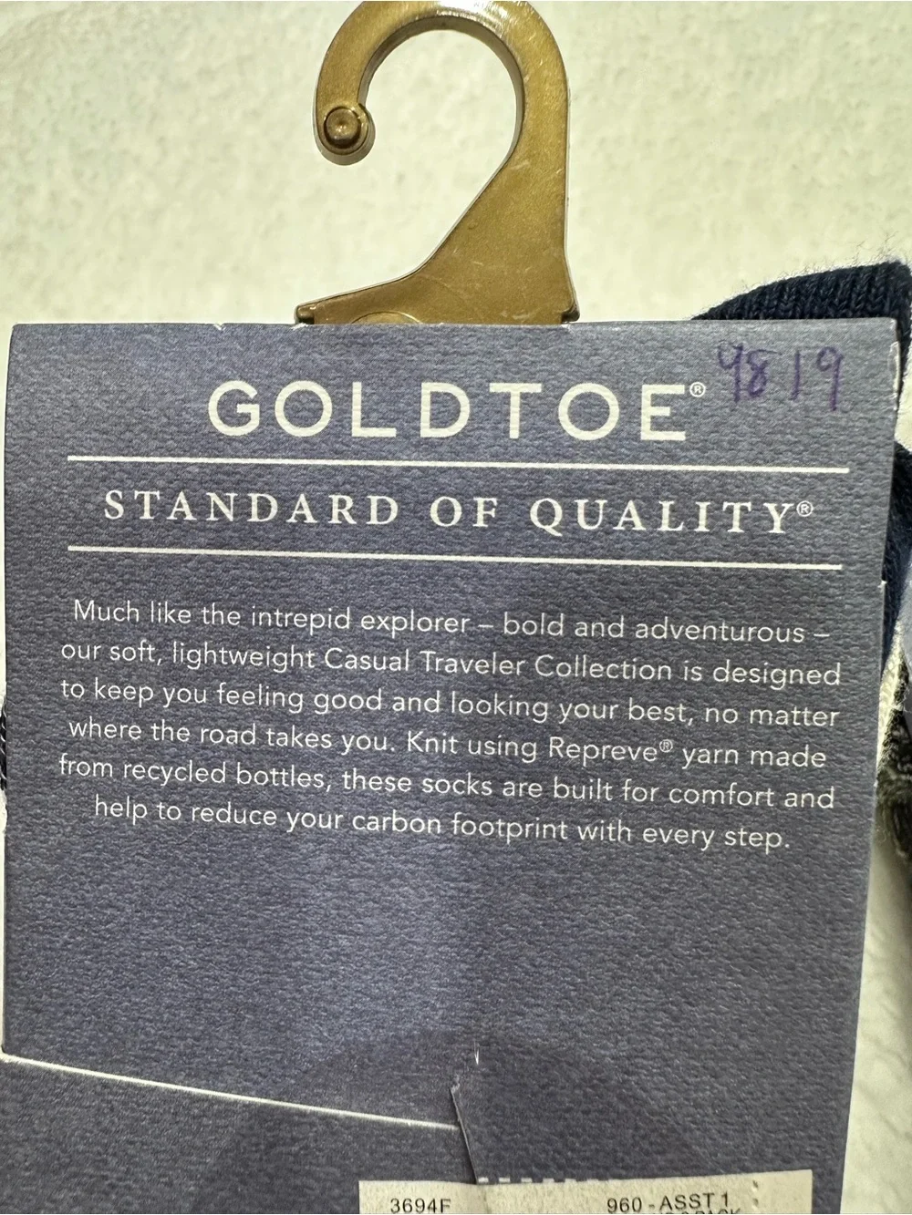 Gold Toe Men's Casual Traveler Socks